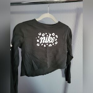 Nike Black Long Sleeve Kids Tee